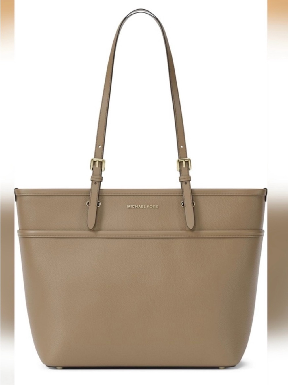 Michael Kors Leather Winston Tote in Husk
